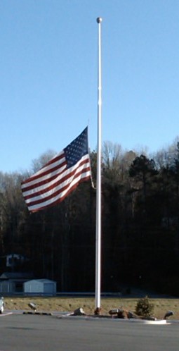 RE/MAX Murphy NC Flag Flies at Half Mast in Alan Worley's Honor