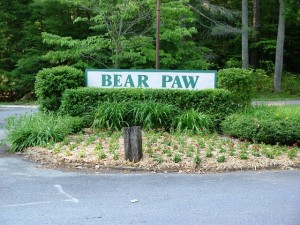 Bear Paw Entrance Sign